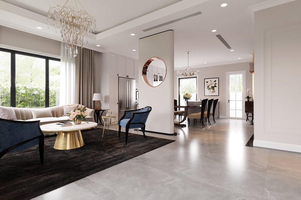 3D Interior Model Kitchen Living room 005 Scene 3dsmax