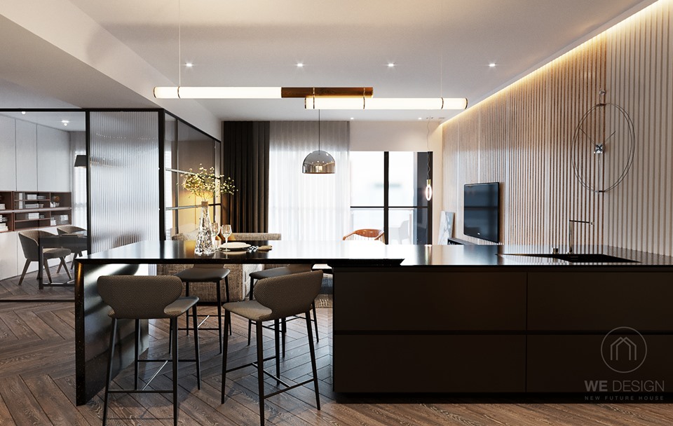 3D Interior Model Kitchen Living room 052A Scene 3dsmax