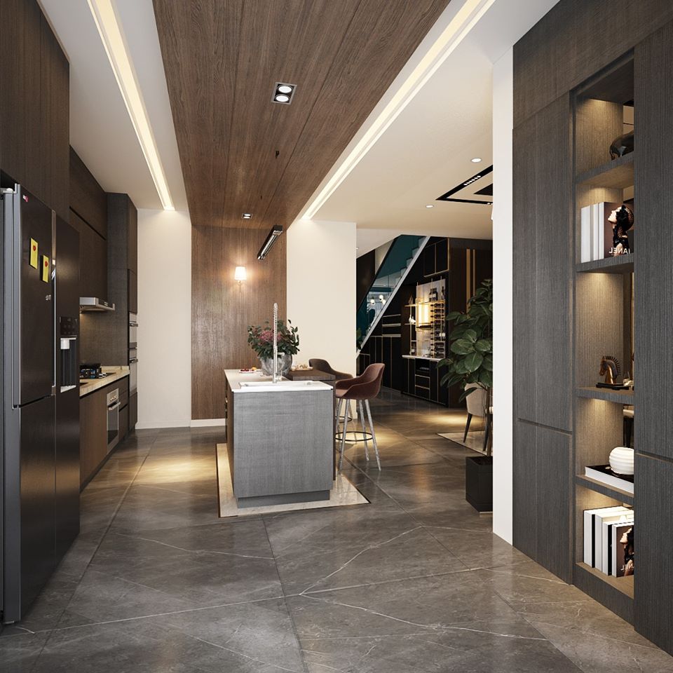 3D Interior Model Kitchen Living room 060 Scene 3dsmax