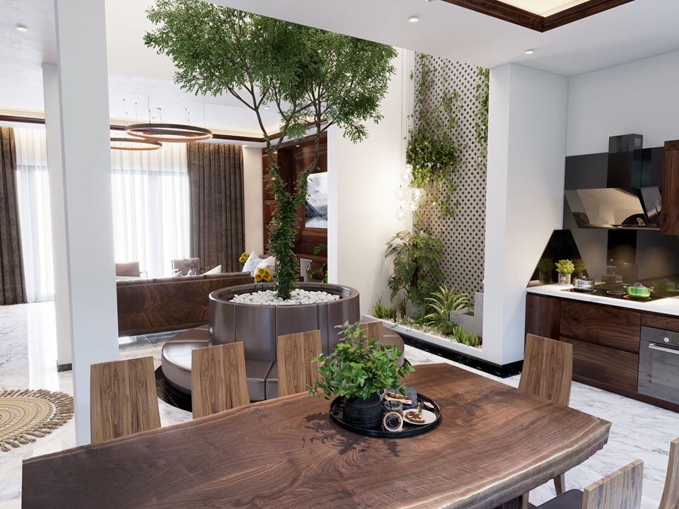 3D Interior Model Kitchen Living room 063 Scene 3dsmax