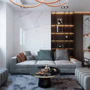 3D Interior Model Kitchen Living room 067A Scene 3dsmax