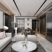 3D Interior Model Kitchen Living room 070B Scene 3dsmax