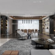 3D Interior Model Kitchen Living room 071C Scene 3dsmax