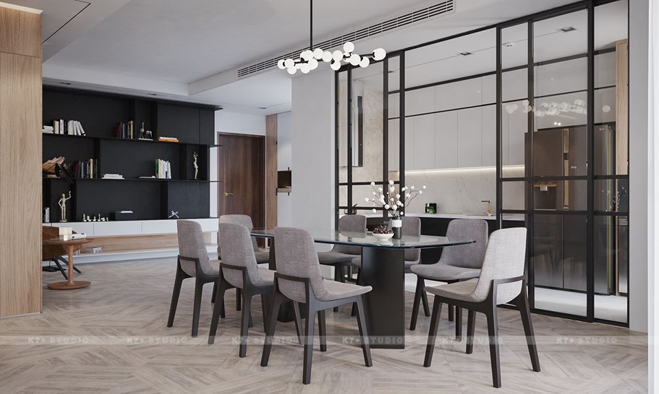 3D Interior Model Kitchen Living room 073A Scene 3dsmax