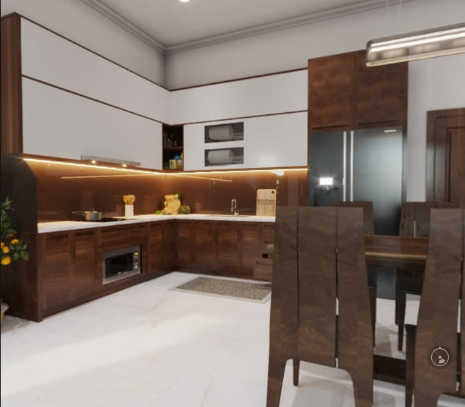 3D Interior Model Kitchen Living room 074 Scene 3dsmax