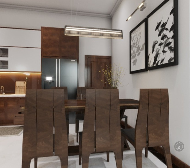 3D Interior Model Kitchen Living room 074 Scene 3dsmax