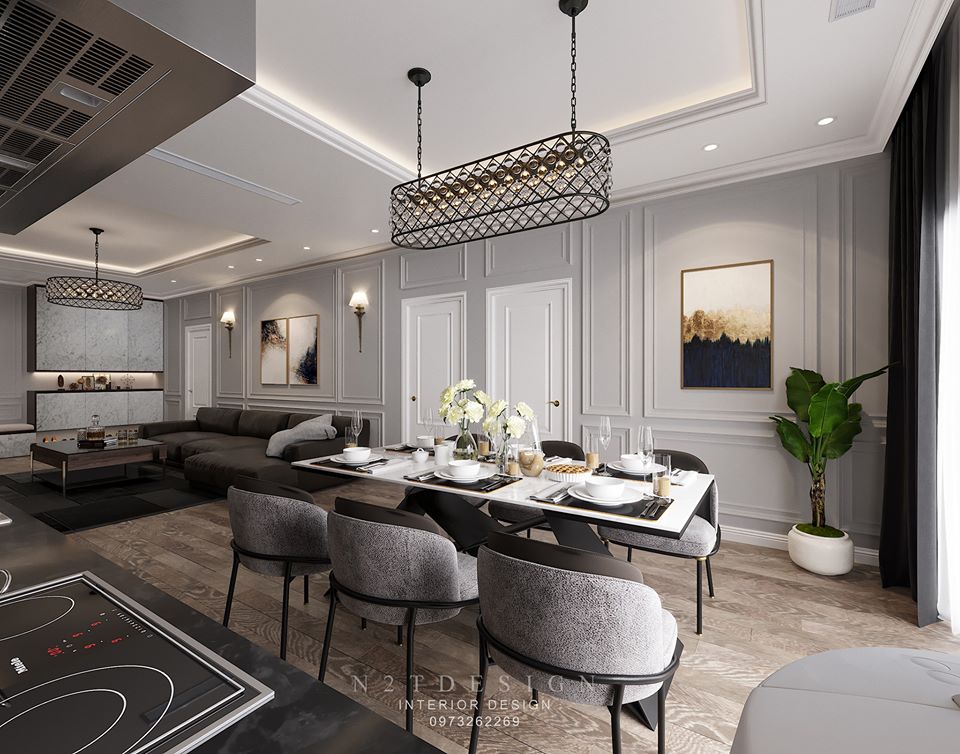 3D Interior Model Kitchen Living room 074A Scene 3dsmax