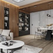 3D Interior Model Kitchen Living room 080 Scene 3dsmax
