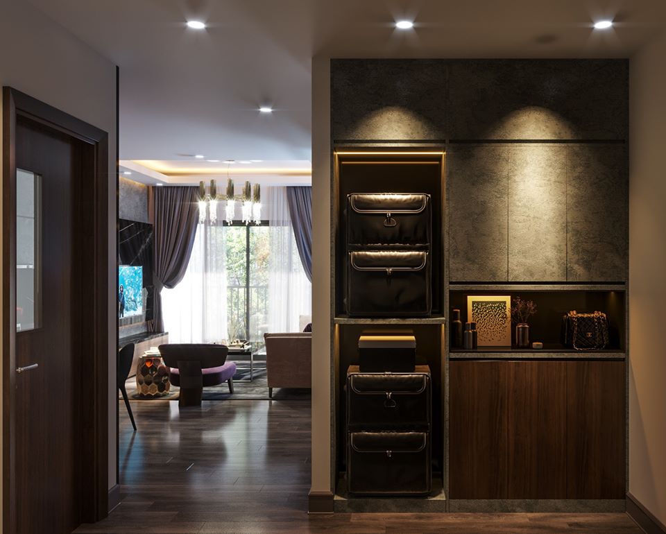 3D Interior Model Kitchen Living room 086 Scene 3dsmax