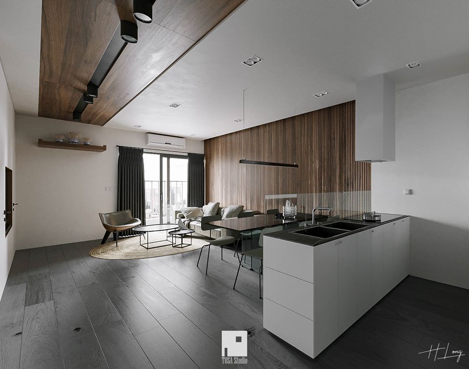 3D Interior Model Kitchen Living room 089 Scene 3dsmax
