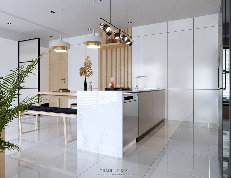 3D Interior Model Kitchen Living room 090 Scene 3dsmax