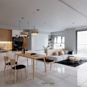 3D Interior Model Kitchen Living room 090 Scene 3dsmax