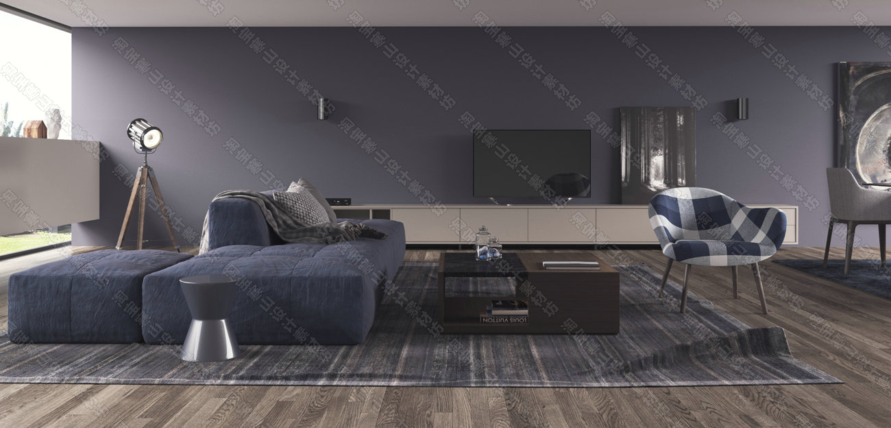 3D Interior Model Kitchen Living room 0299 Scene 3dsmax