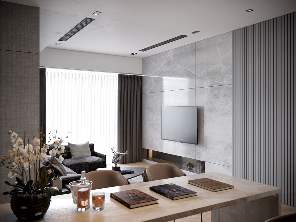 3D Interior Model Kitchen Living room 0305 Scene 3dsmax
