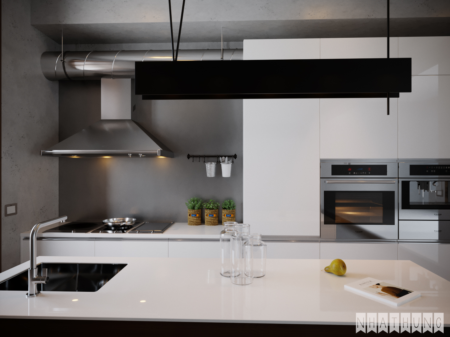 3D Interior Model Kitchen Living room 0311 Scene 3dsmax