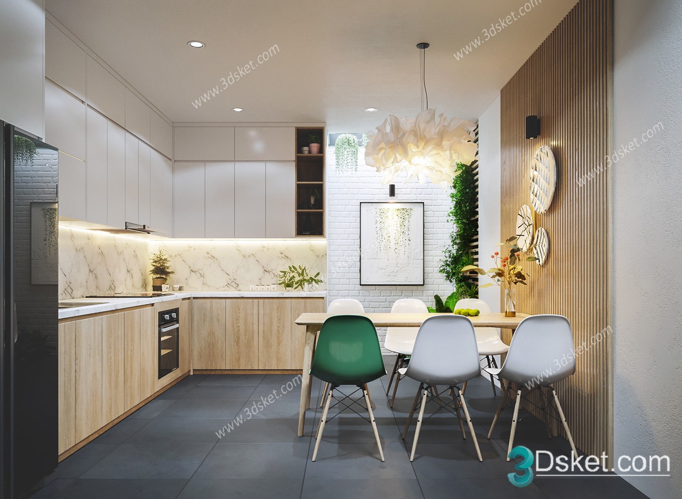 3D Model Indoor Plants Free Download 010