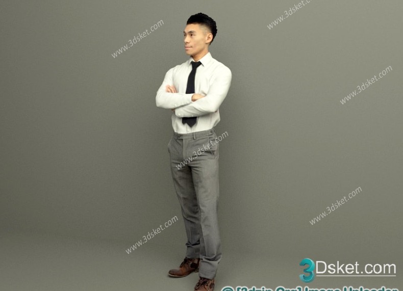 3D Model People Free Download 015