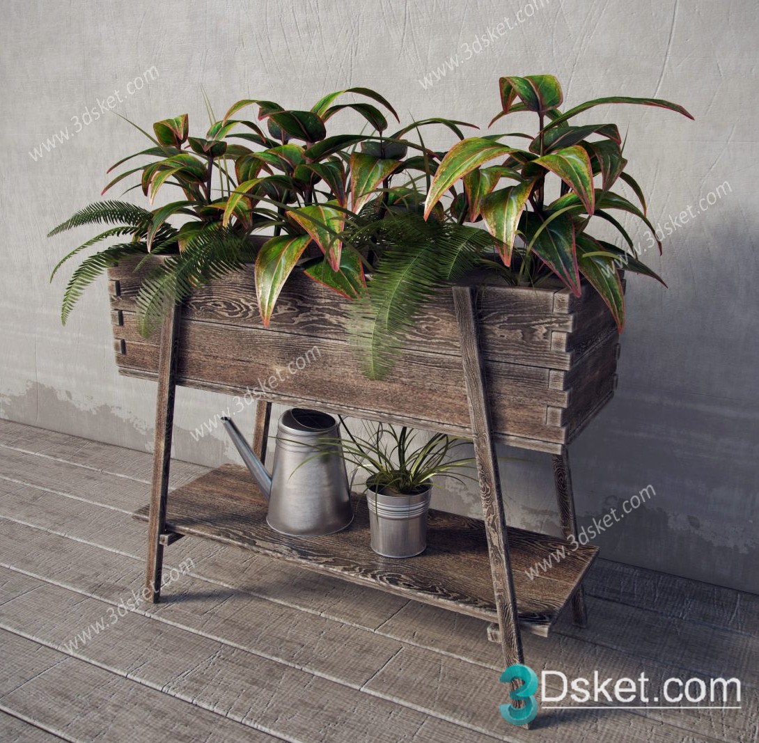 3D Model Indoor Plants Free Download 089