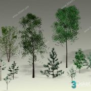 3D Model Outdoor Plants Free Download 034