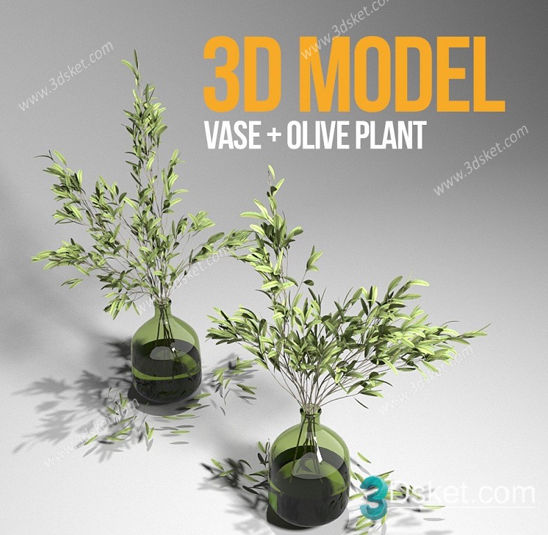 3D Model Outdoor Plants Free Download 042