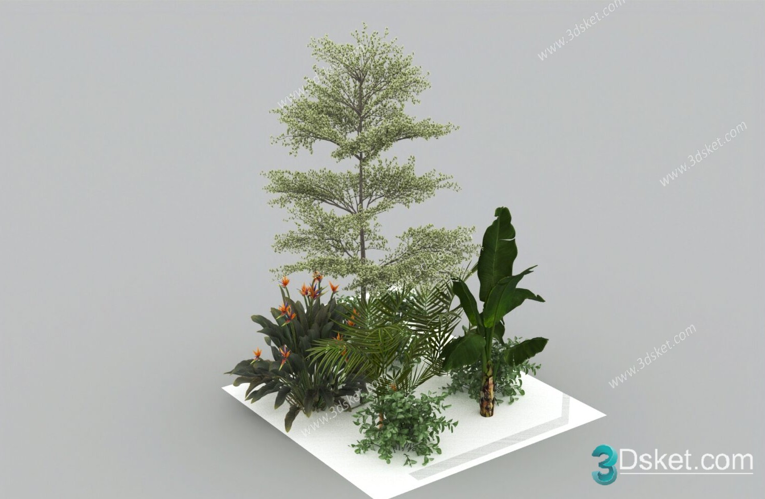 3D Model Tree Free Download T023