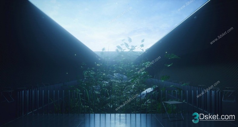 3D Model Outdoor Plants Free Download 061