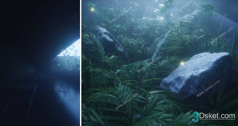 3D Model Outdoor Plants Free Download 061