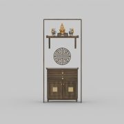 3D Model Altar Room Free Download 01005 Phòng thờ