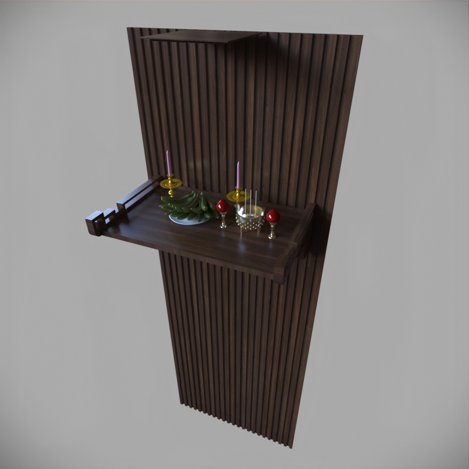3D Model Altar Room Free Download 028 Phòng thờ