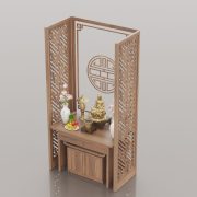 3D Model Altar Room Free Download 0240 Phòng thờ