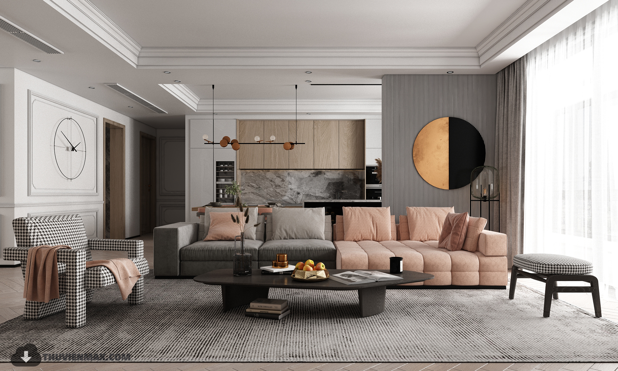 3D Interior Model Living room 0337 Scene 3dsmax