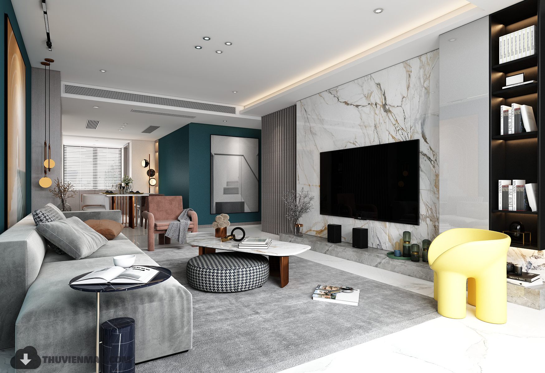 3D Interior Model Living room 0366 Scene 3dsmax