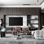3D Interior Model Living room 0398 Scene 3dsmax