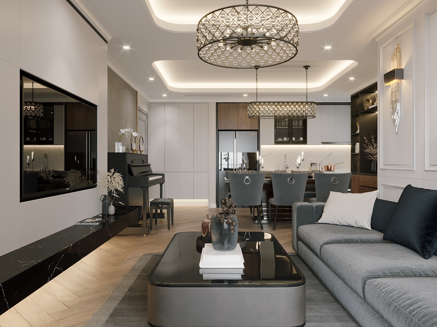 3D Interior Model Living room 0422 Scene 3dsmax