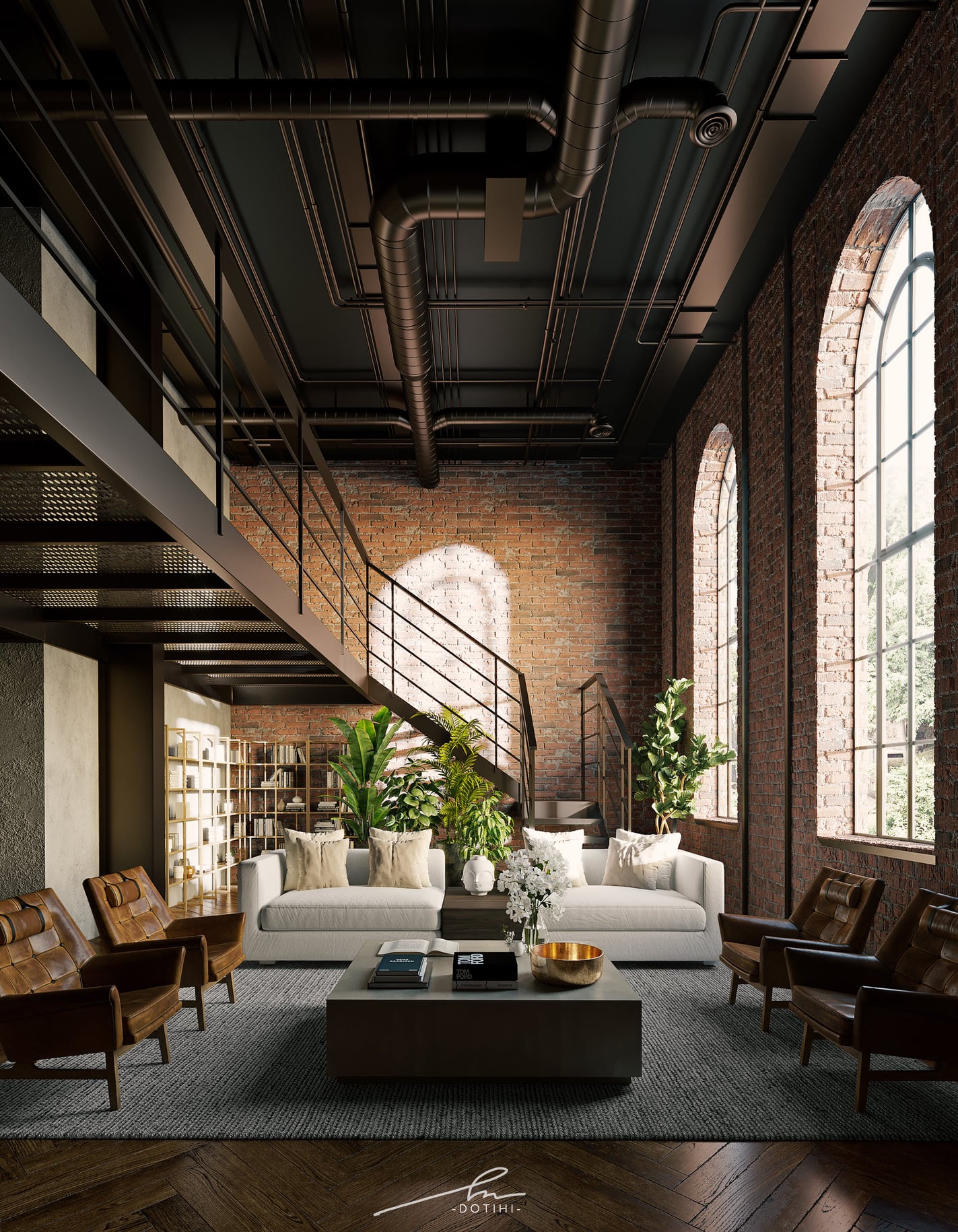 3D Interior Model Living room 0432 Scene 3dsmax