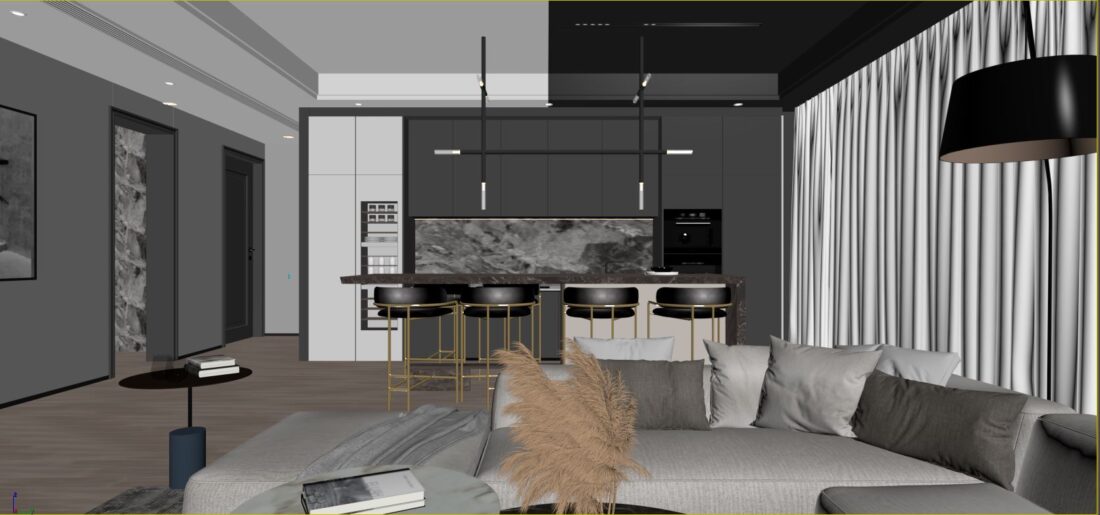 3D Interior Model Living room 0446 Scene 3dsmax