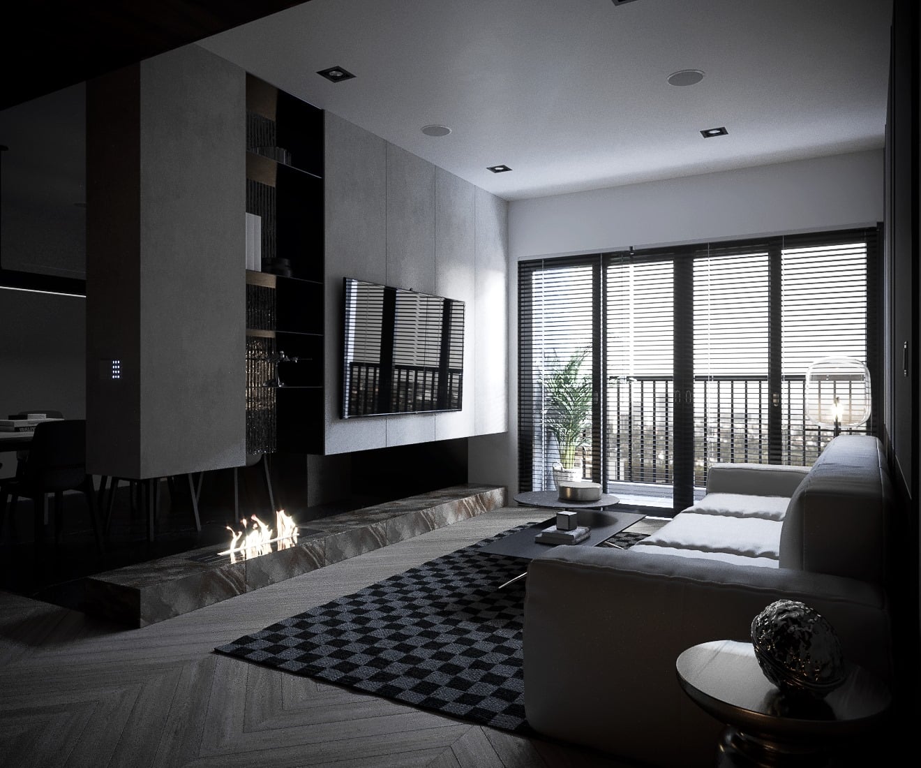 3D Interior Model Living room 0464 Scene 3dsmax