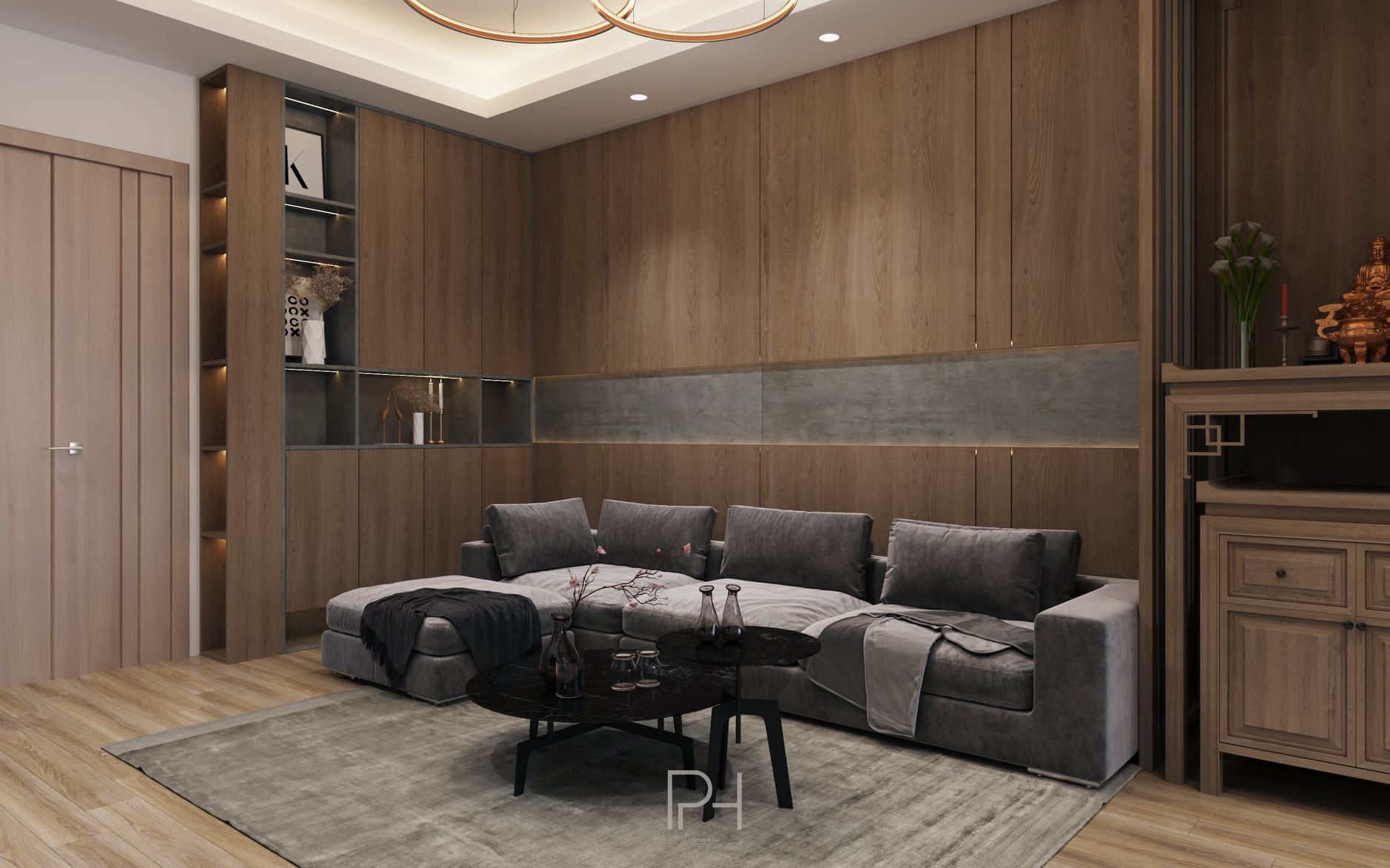 3D Interior Model Living room 0478 Scene 3dsmax