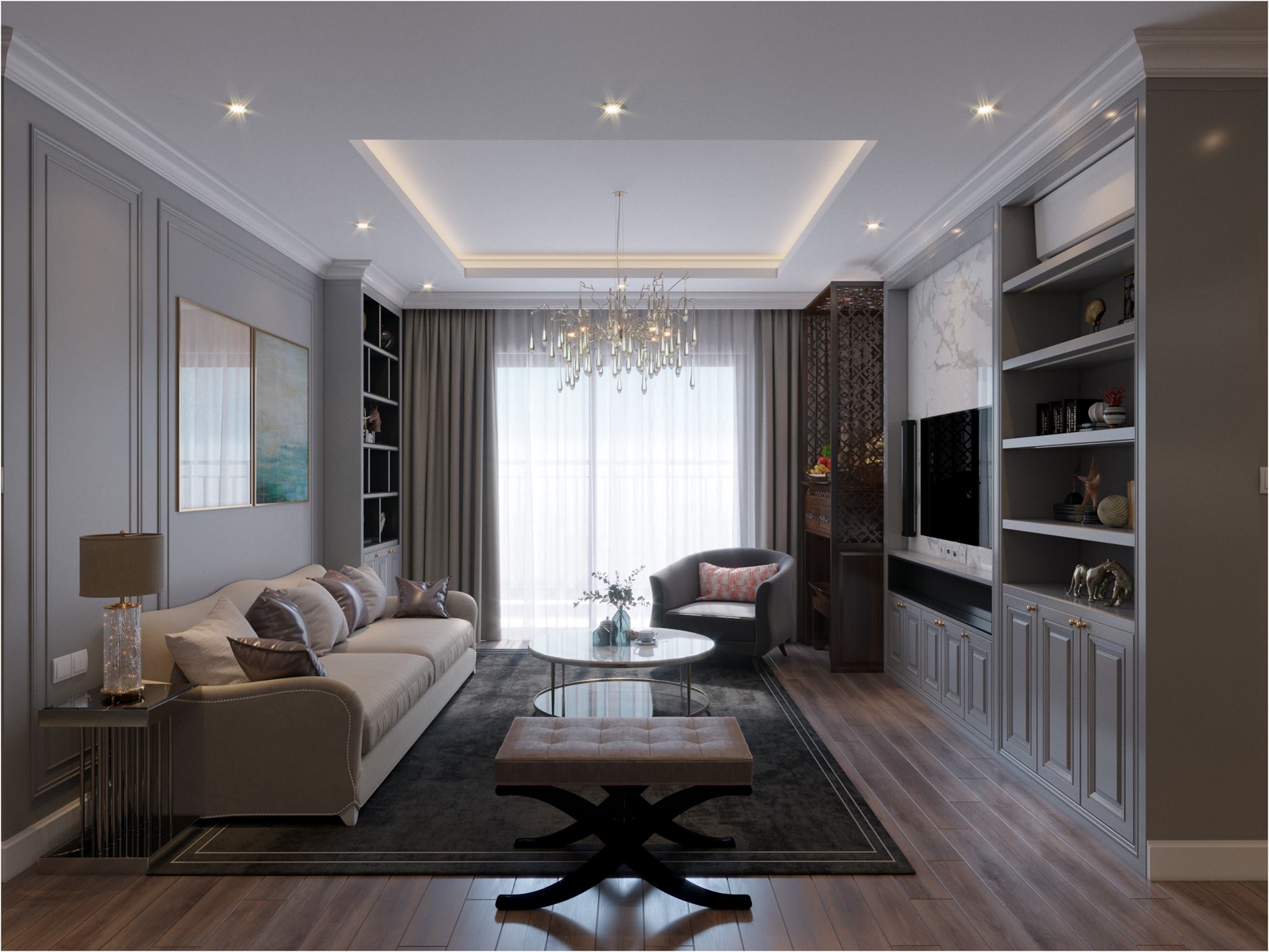 3D Interior Model Living room 0479 Scene 3dsmax