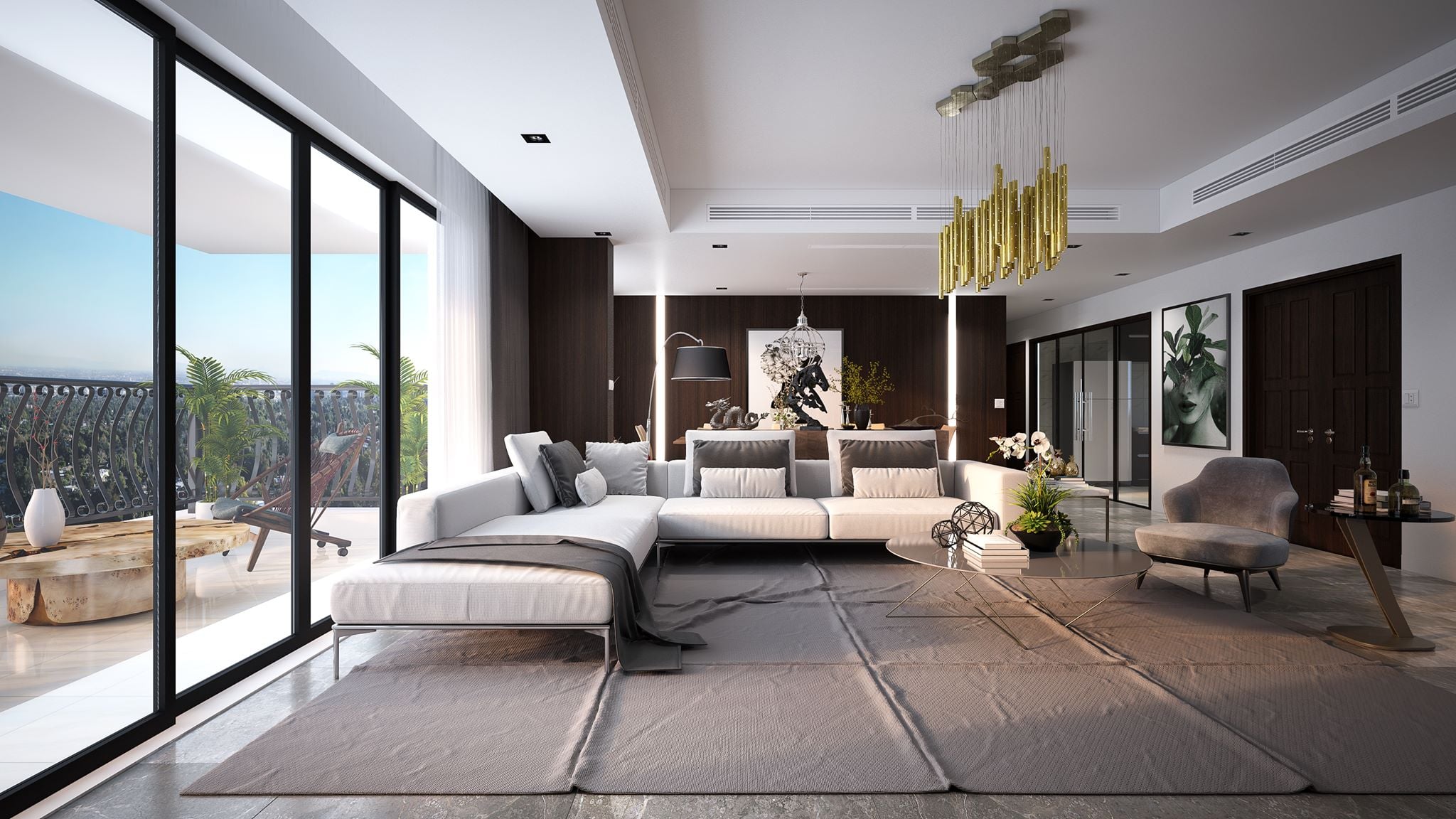 3D Interior Model Living room 0480 Scene 3dsmax