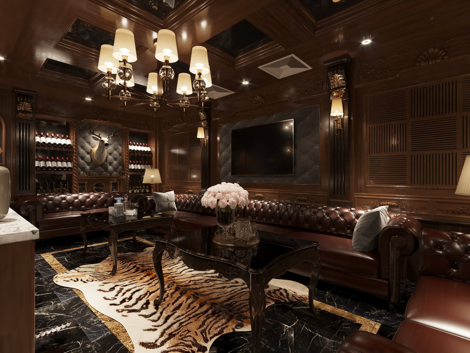 3D Interior Model Living room 0482 Scene 3dsmax