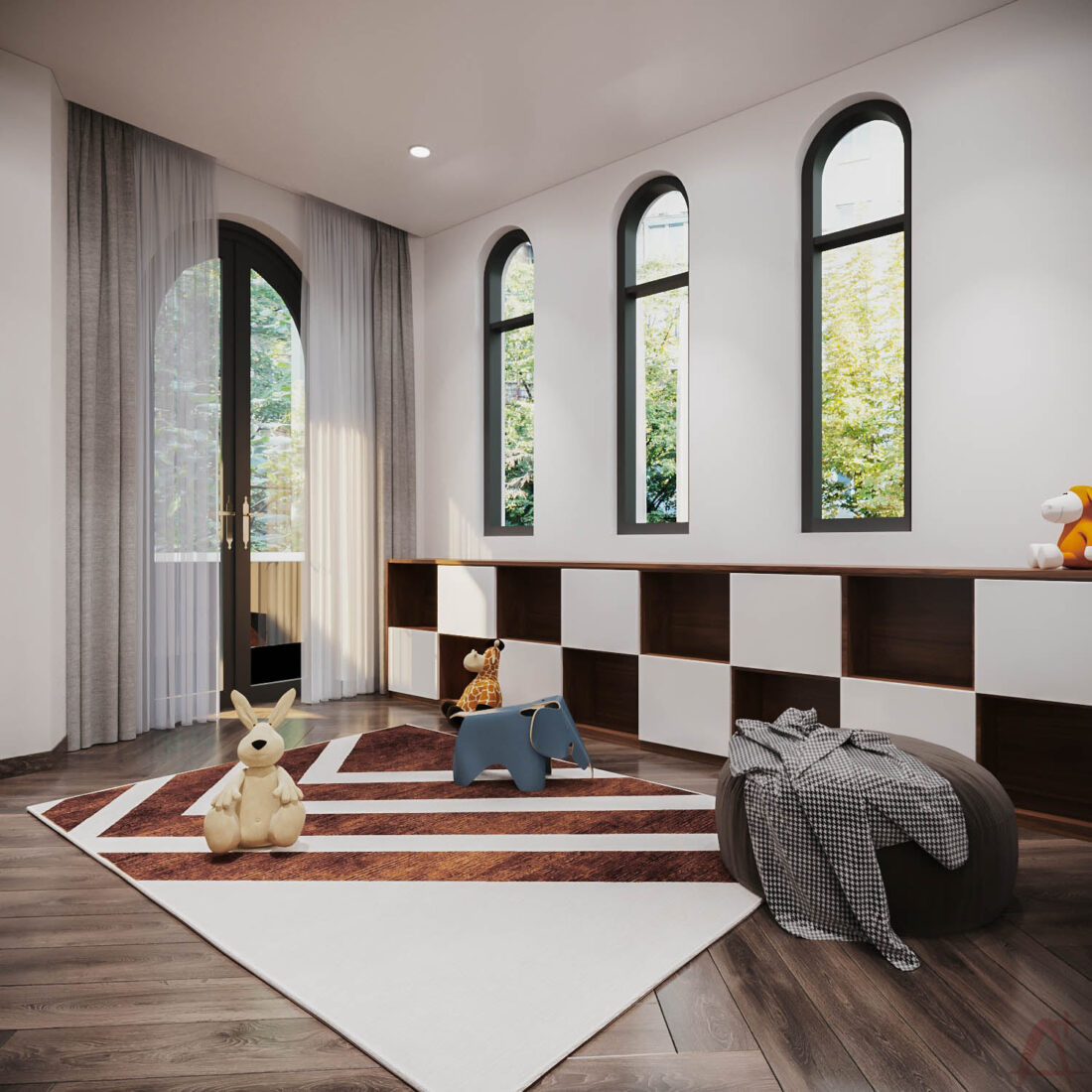 3D Model Altar Room Free Download 023 Phòng thờ
