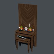 3D Model Altar Room Free Download 024 Phòng thờ