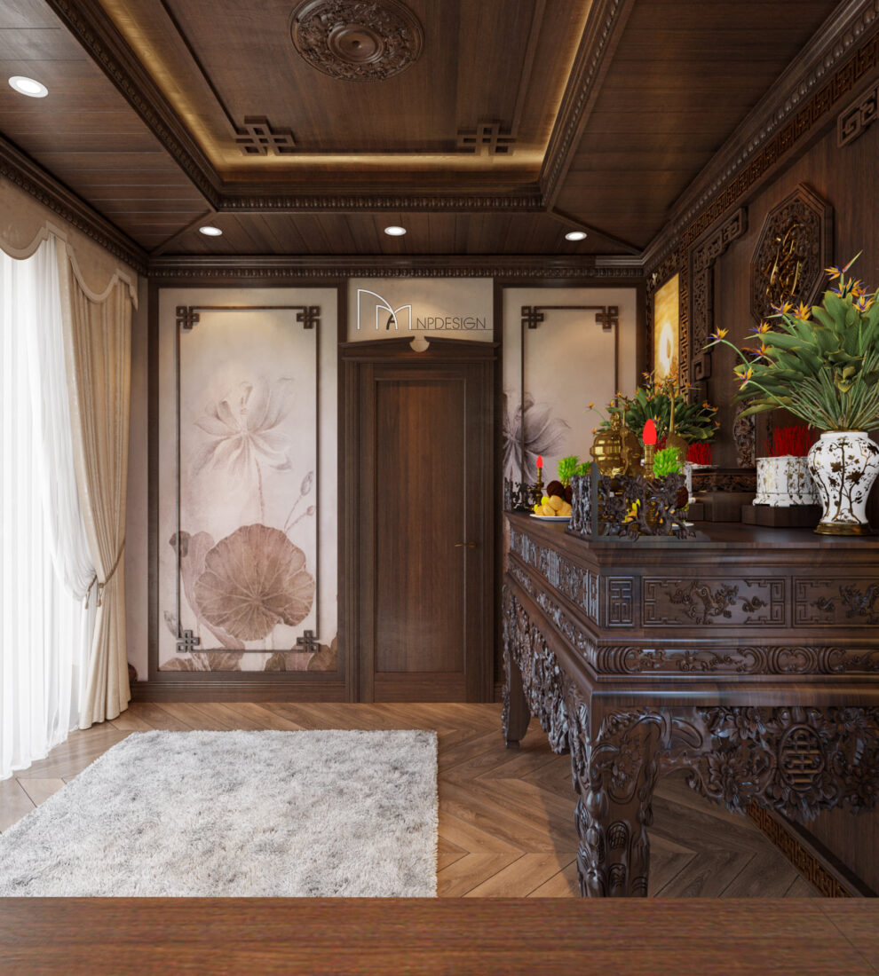 3D Model Altar Room Free Download 026 Phòng thờ