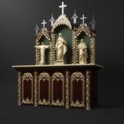 3D Model Altar Room Free Download 017 Phòng thờ