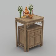 3D Model Altar Room Free Download 0457 Phòng thờ