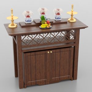 3D Model Altar Room Free Download 0558 Phòng thờ
