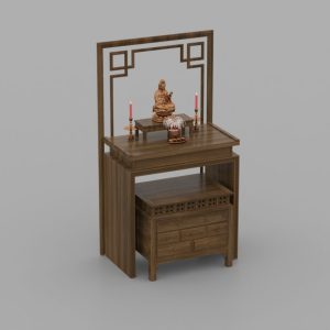 3D Model Altar Room Free Download 0775 Phòng thờ