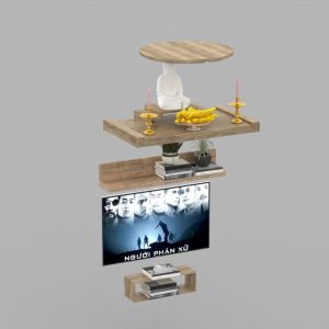 3D Model Altar Room Free Download 0885 Phòng thờ