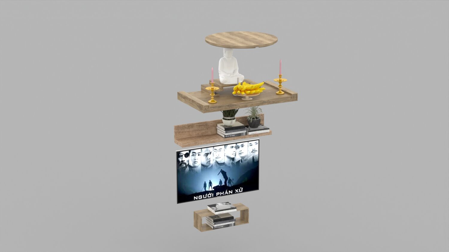 3D Model Altar Room Free Download 0885 Phòng thờ